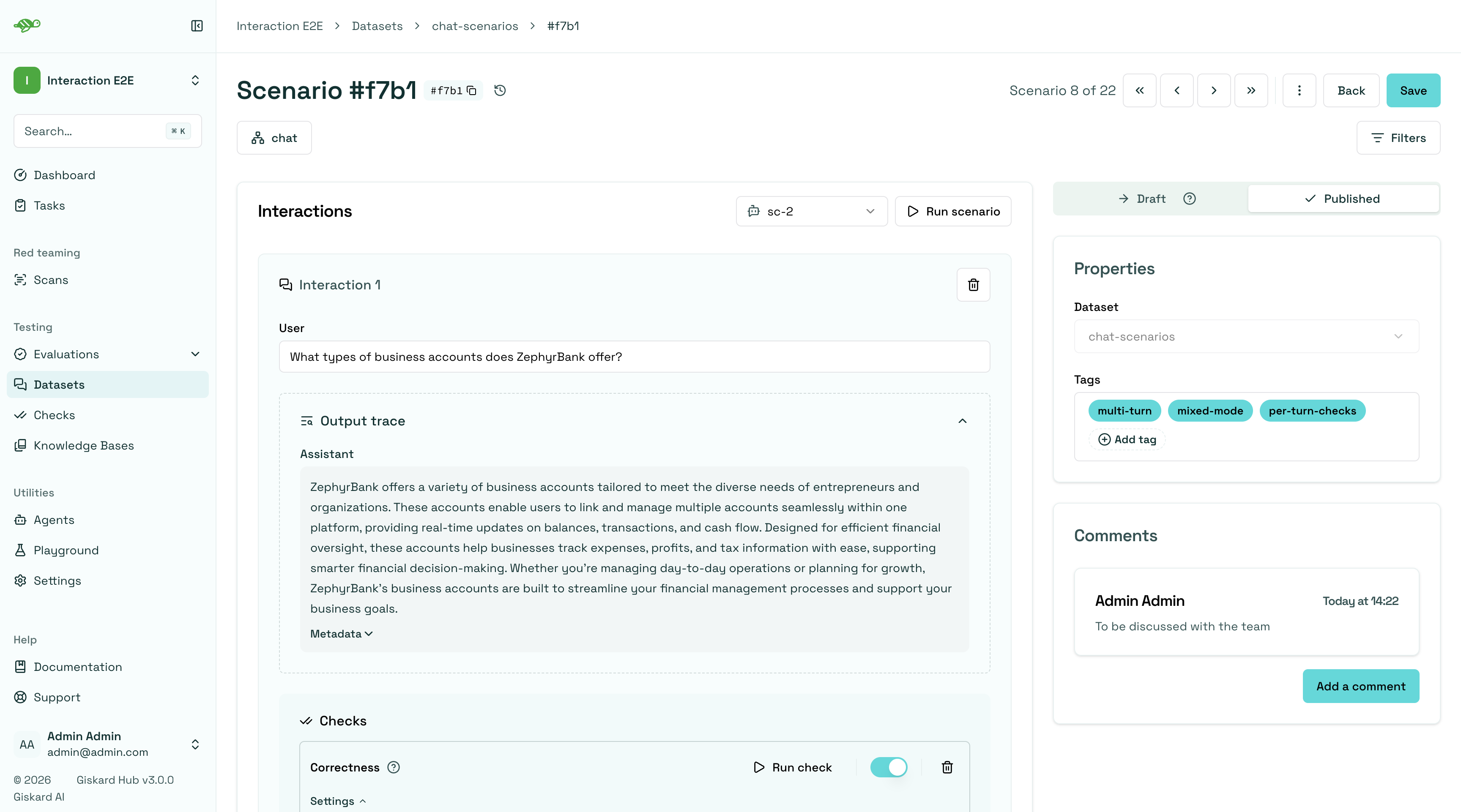 Iteratively design your scenarios using a business-centric & interactive interface.