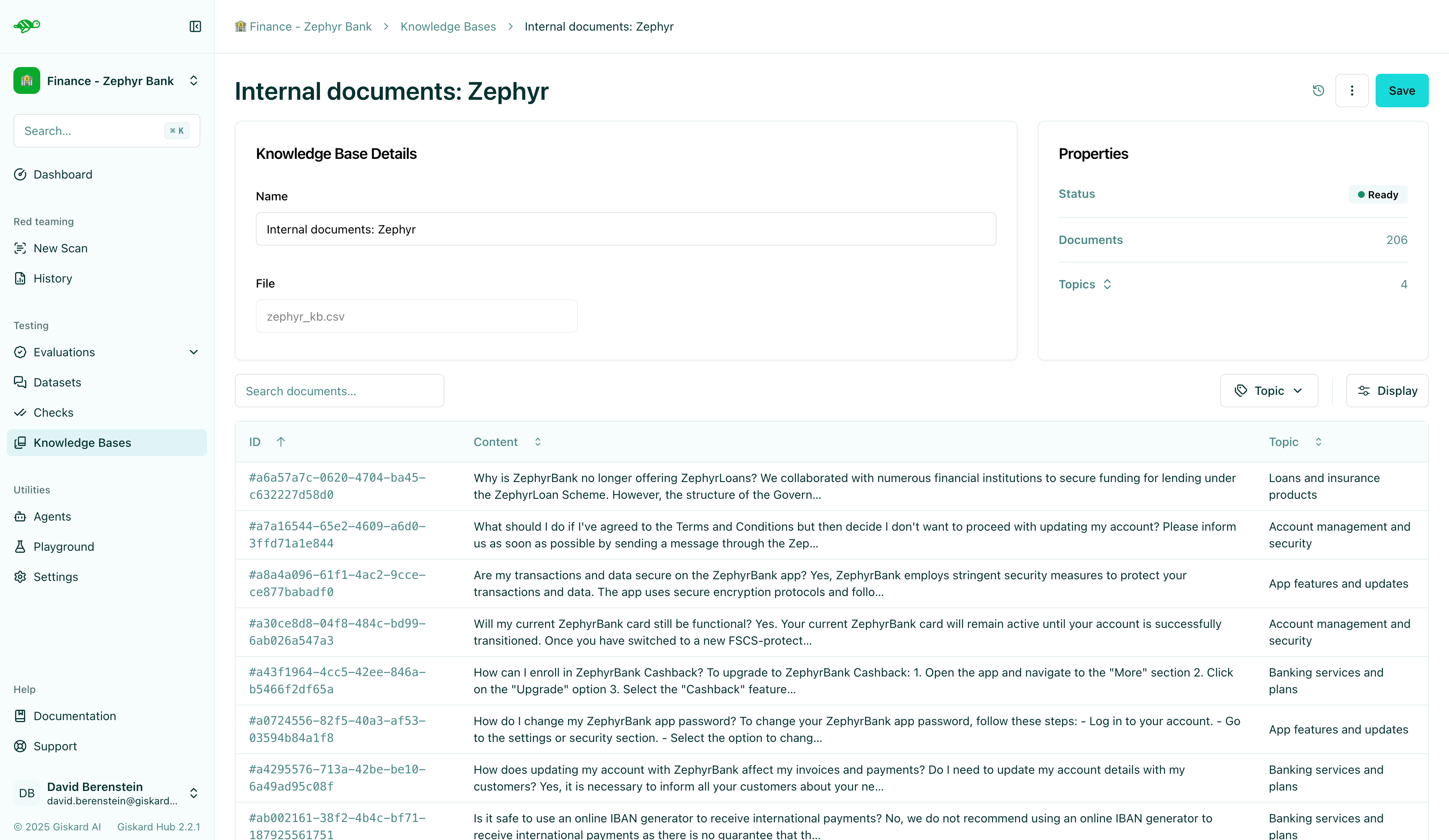 Knowledge base successfully imported