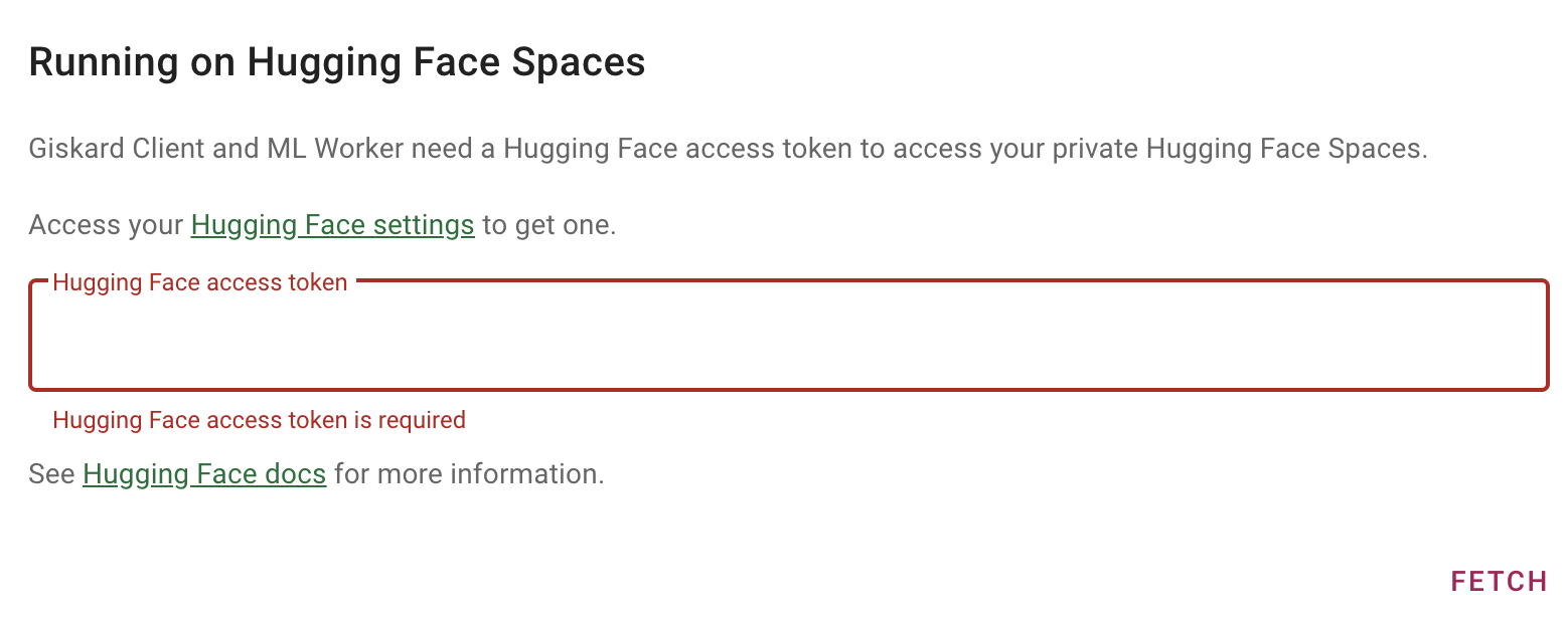 Input Hugging Face access token